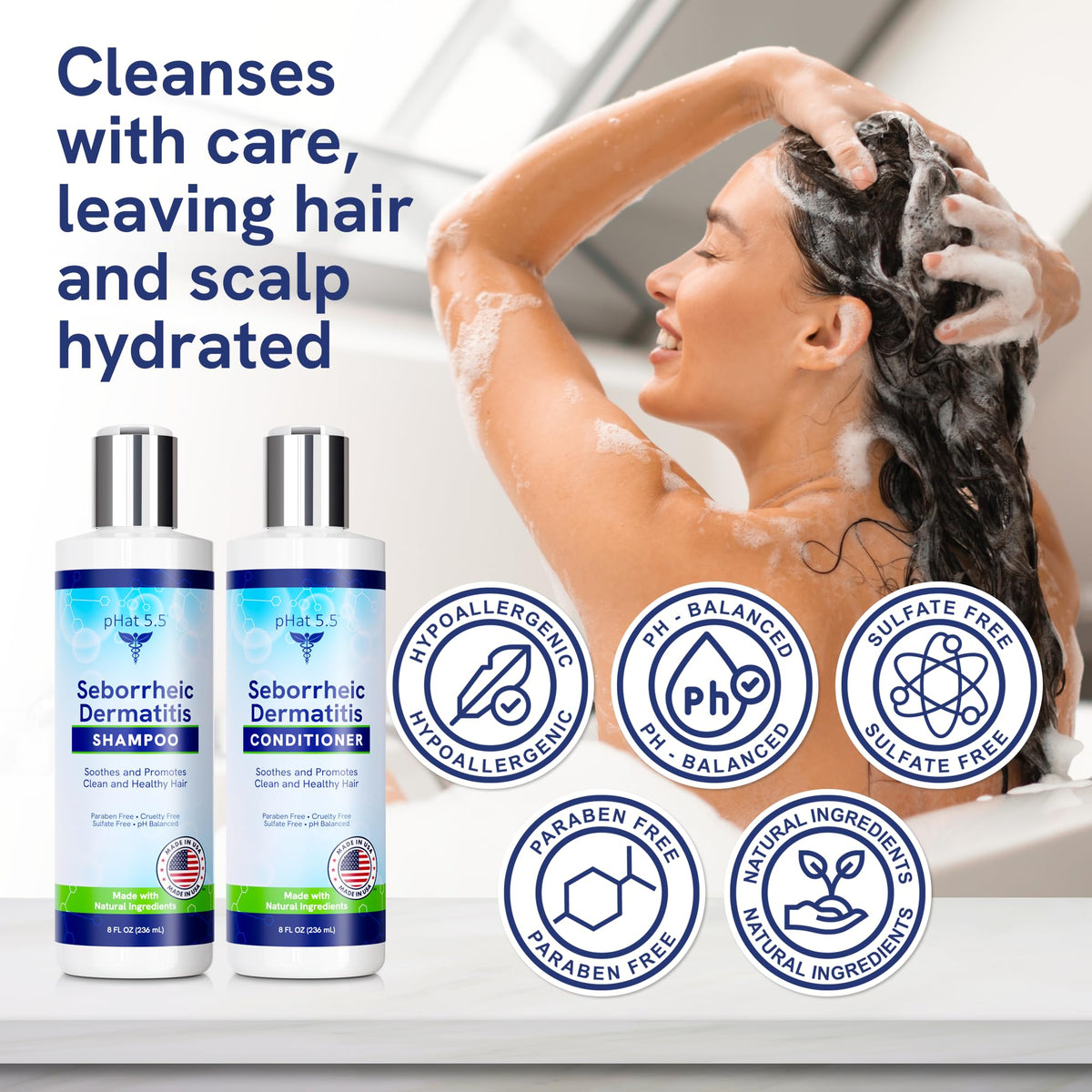Sulfate Free Shampoo and Conditioner Set 8 oz O529