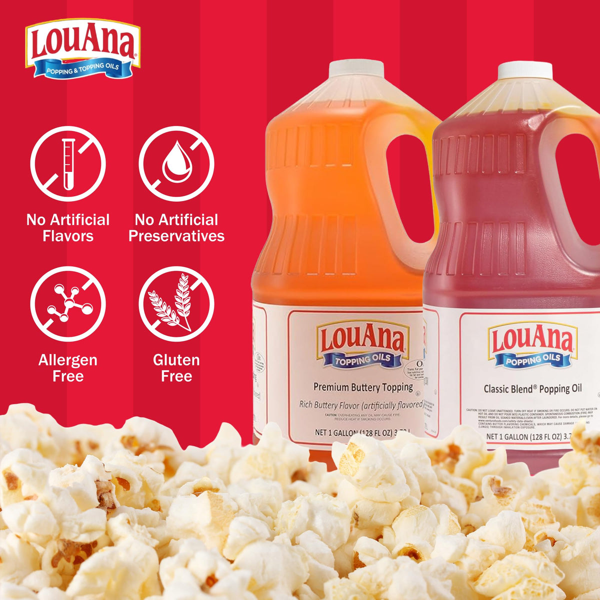 Colored Coconut Popcorn Popping Oil 35 lb N7301