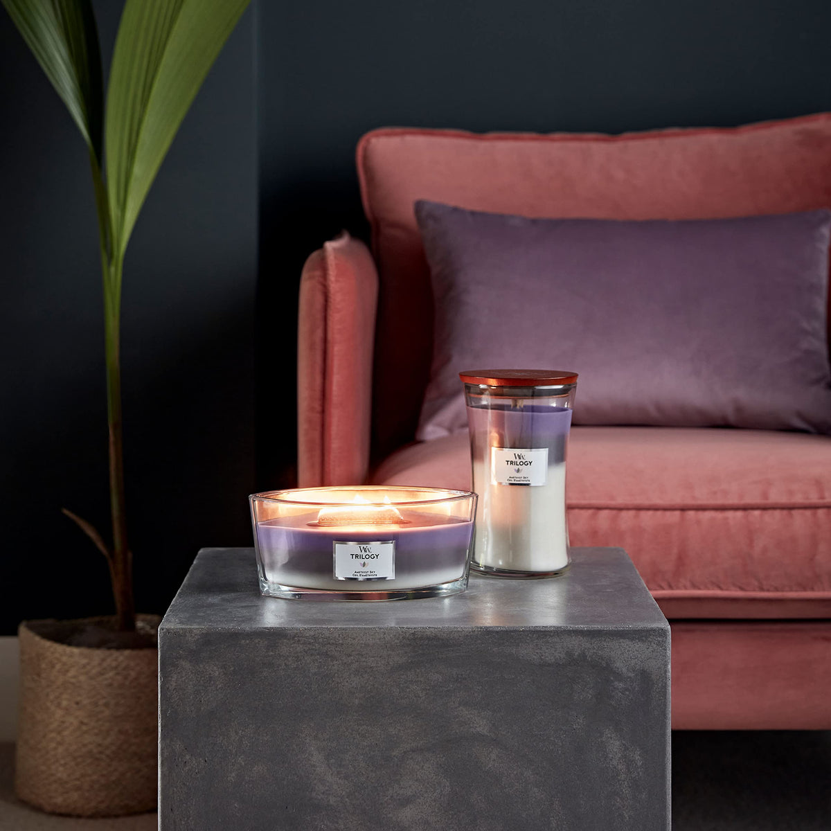 Large Scented Candle with Crackling Wick U8816