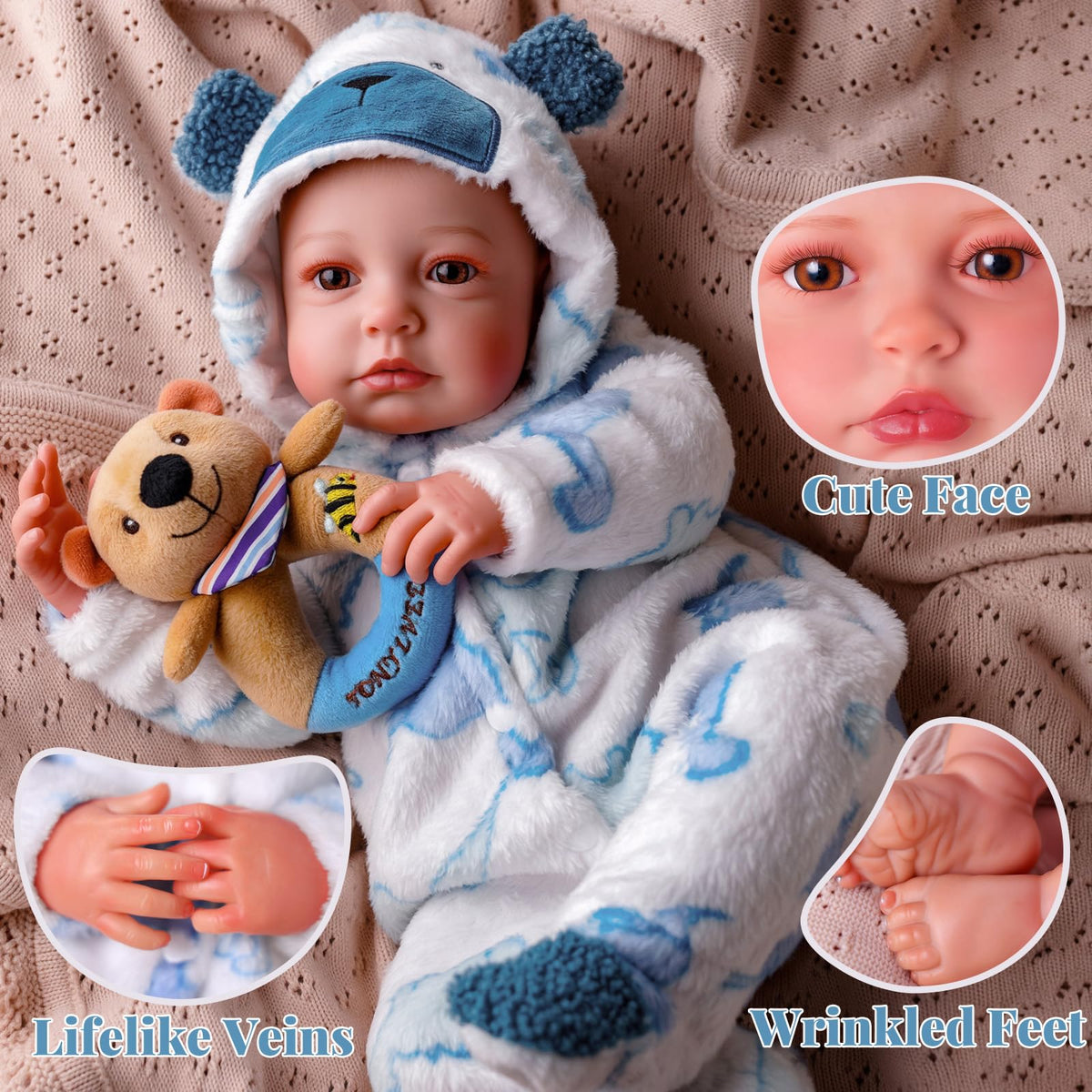 Reborn Baby Dolls with Breathing, Heartbeat, Coos & Conversation Z10738