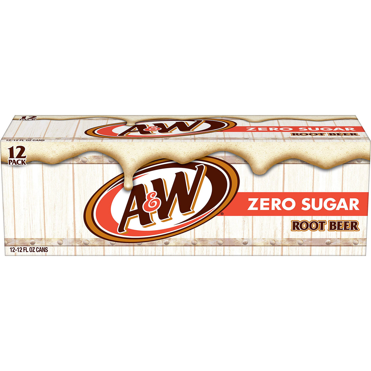 Zero Sugar Root Beer Soda, 12 fl oz cans, 12 pack R22038