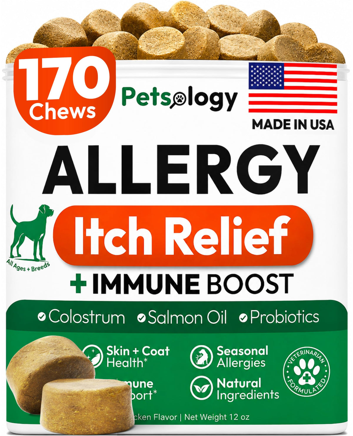 Dog Allergy Relief Chews 170 Count R269168
