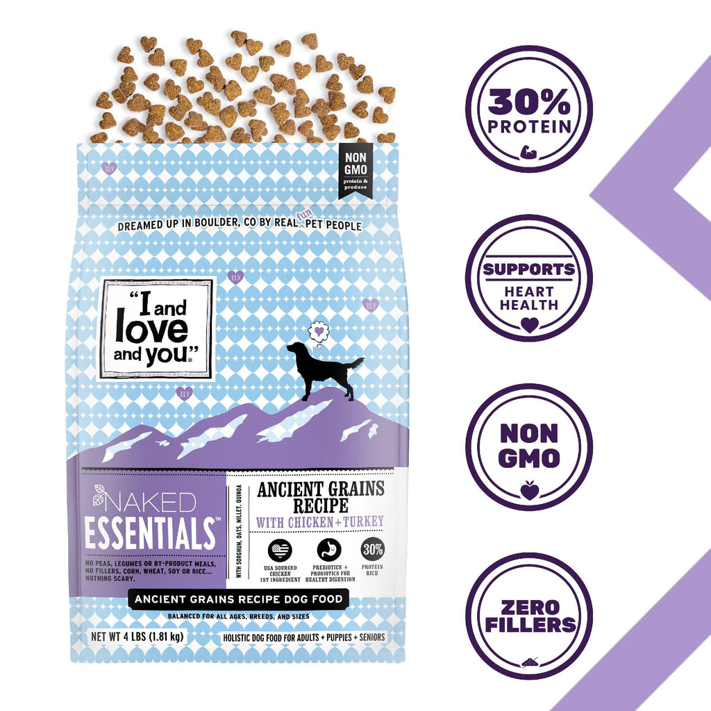 Ancient Grains Dry Dog Food Chicken Turkey 23lb Bag V24705