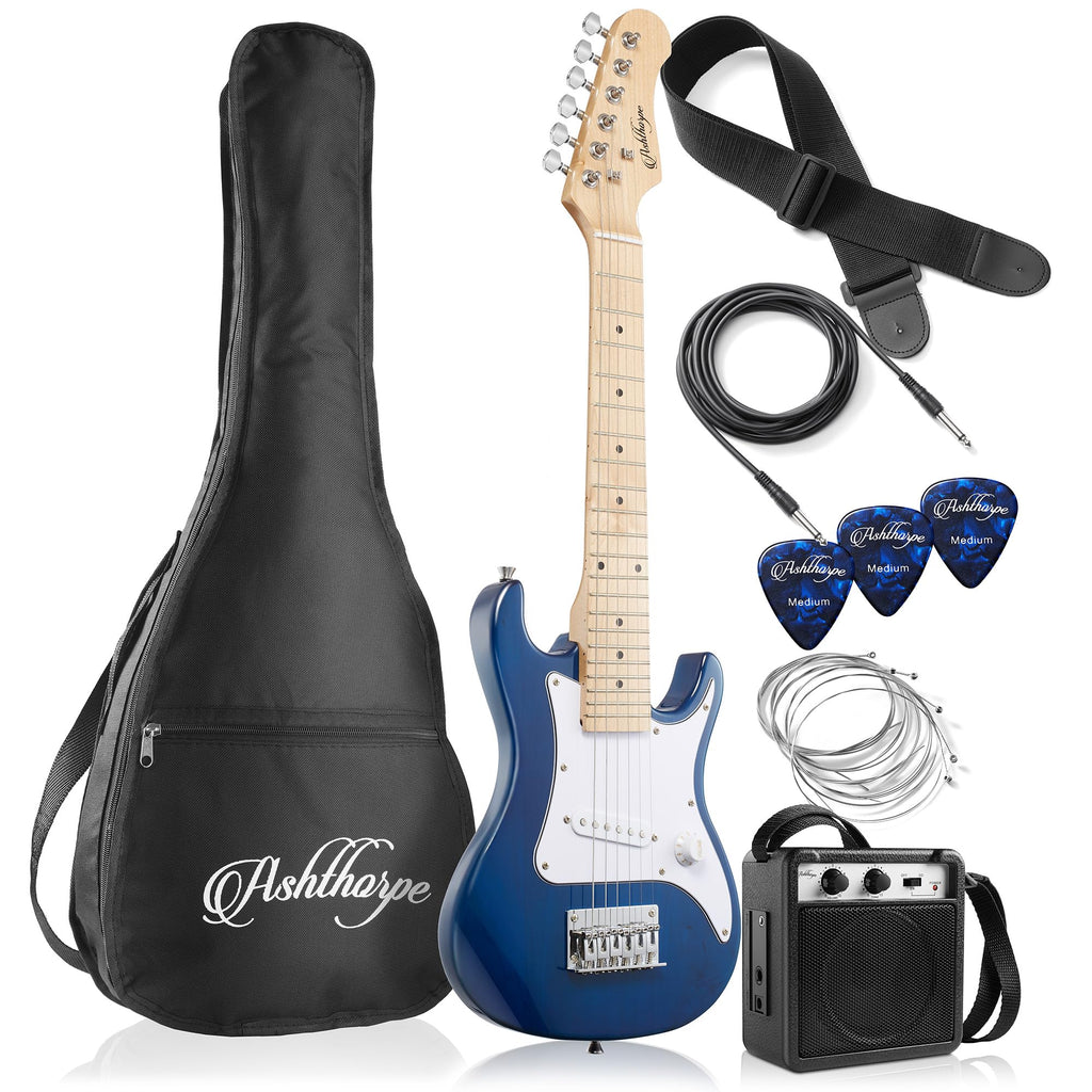 30-inch Kids Electric Guitar Beginner Kit with Amplifier, Blue D98316