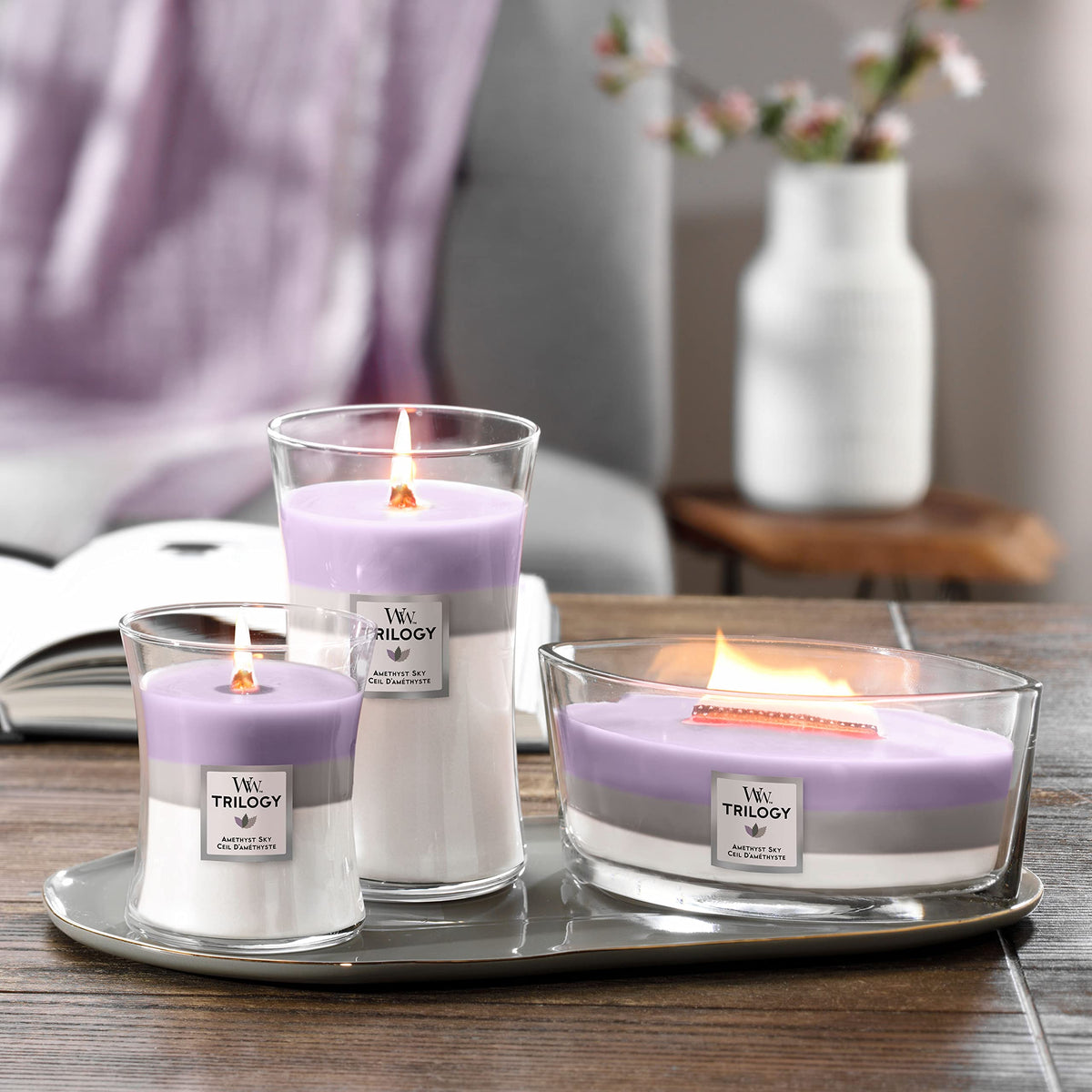Large Scented Candle with Crackling Wick U8816
