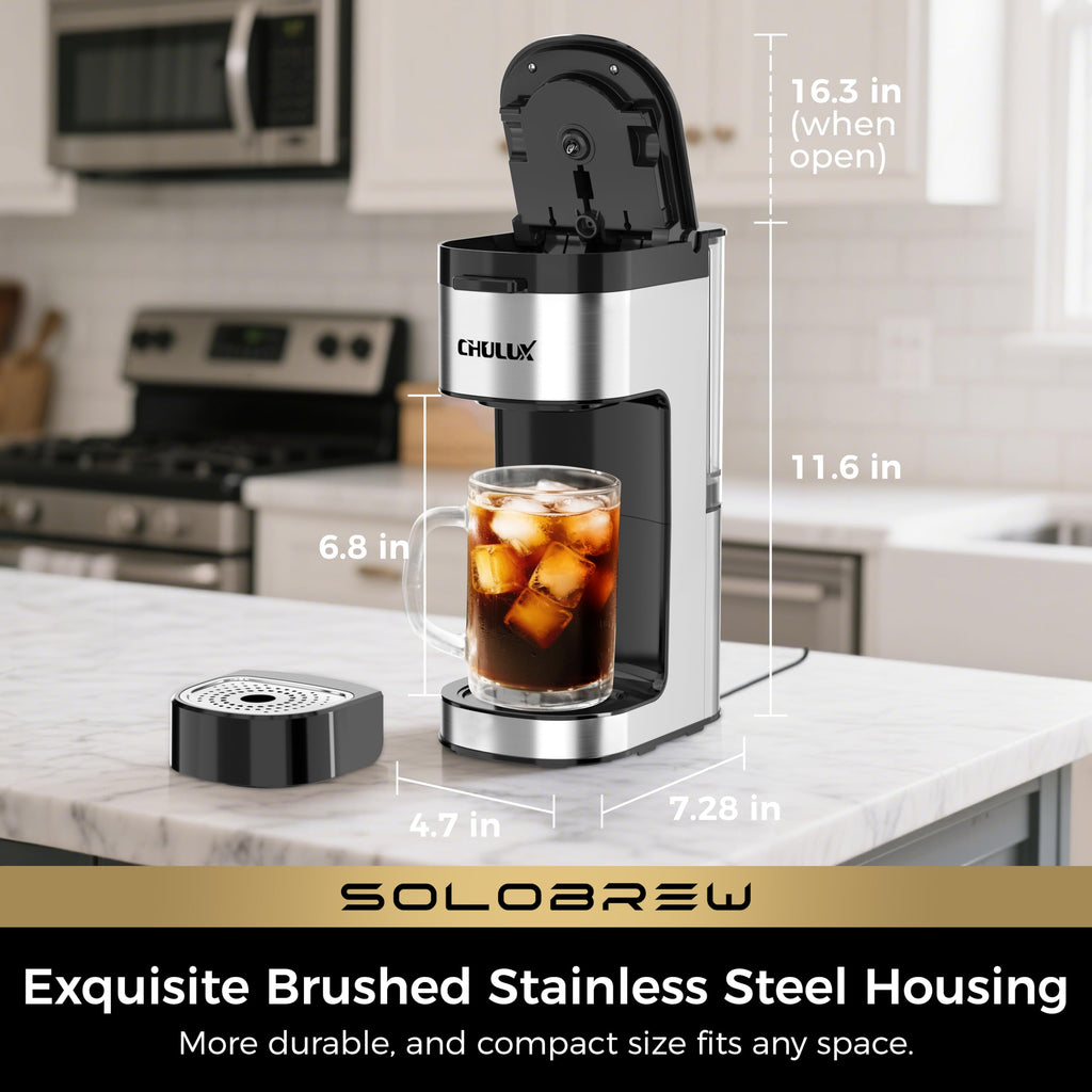 Single Serve Coffee Maker with Ground Filter D881494