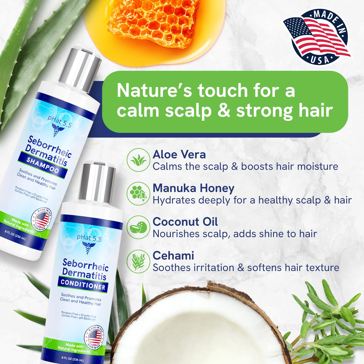 Sulfate Free Shampoo and Conditioner Set 8 oz O529