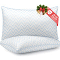 King Size Set of 2 Medium Firm Microfiber Bed Pillows M403