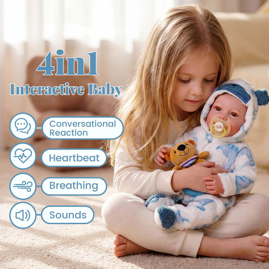 Reborn Baby Dolls with Breathing, Heartbeat, Coos & Conversation Z10738