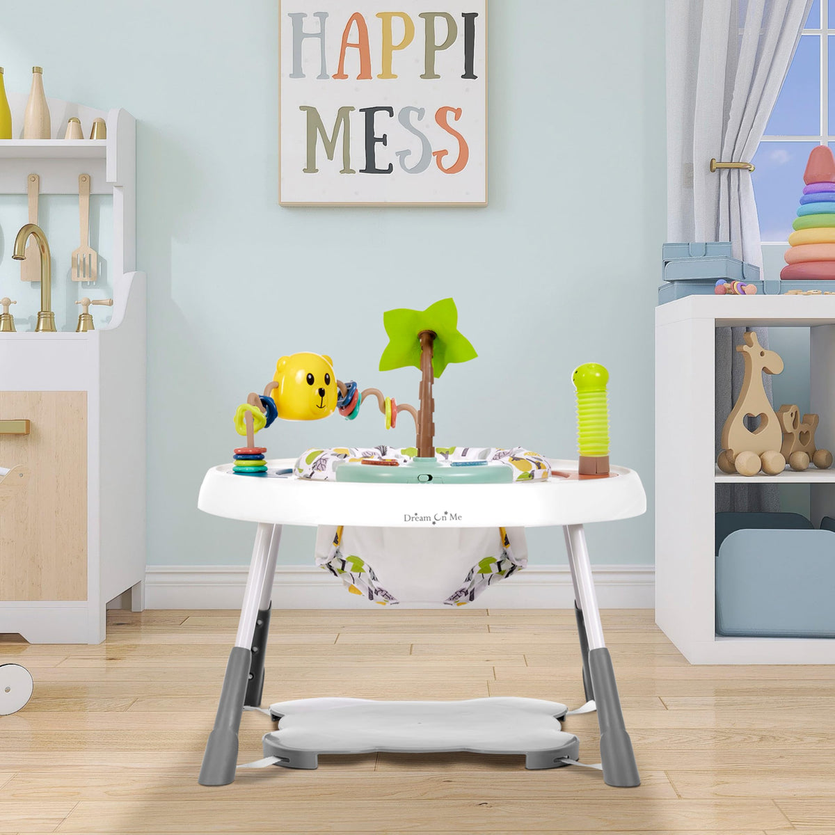 2 in 1 Baby Activity Center and Play Table with 3 Detachable Toys O80264