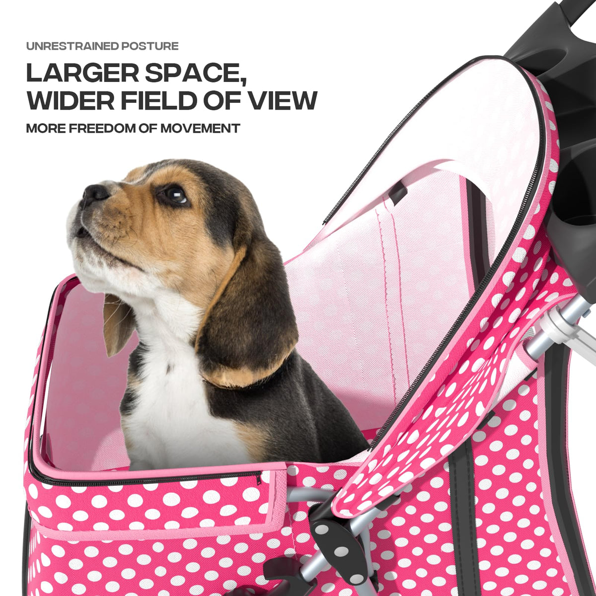 Foldable 3-Wheel Pet Stroller J284097