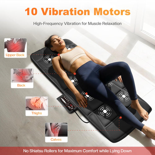 10 Vibration Motors Massage Mat with Auto Shut Off F848783