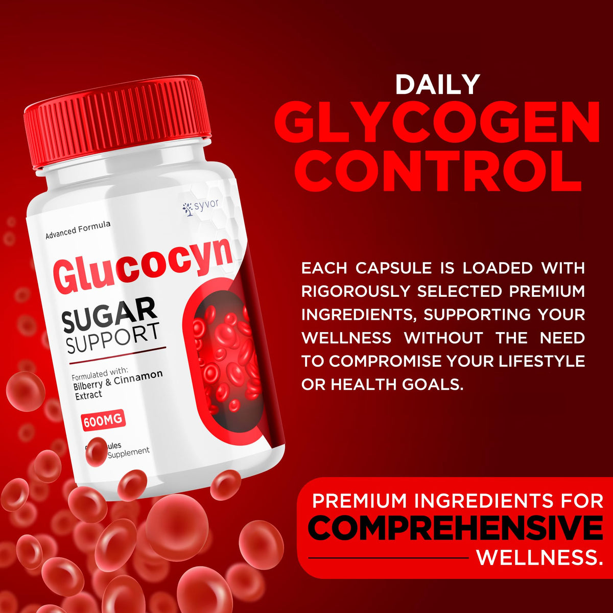 Glucocyn Capsules 180 Capsules B654093