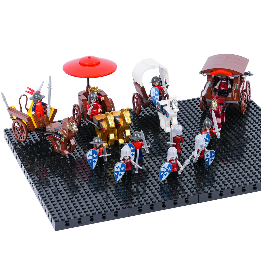 Medieval War Chariot Building Block Set with 12 Minifigures X751