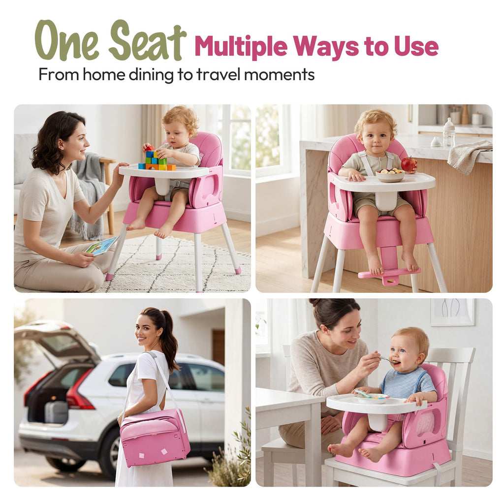 5 in 1 Foldable Baby High Chair J1379