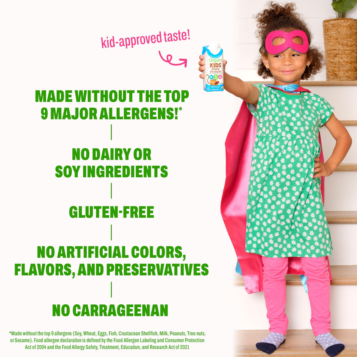 Organic Vegan Kids Protein Shakes Chocolate 8 Fl Oz 12 Pack W207803