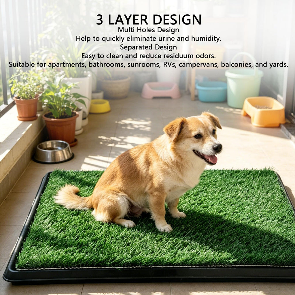 Dog Grass Pad with Tray, 25 x 20 inch D1434