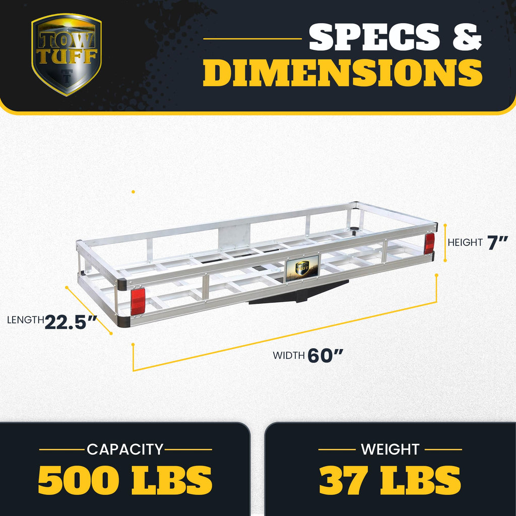 60 in Aluminum Hitch Carrier 500 lb C690094