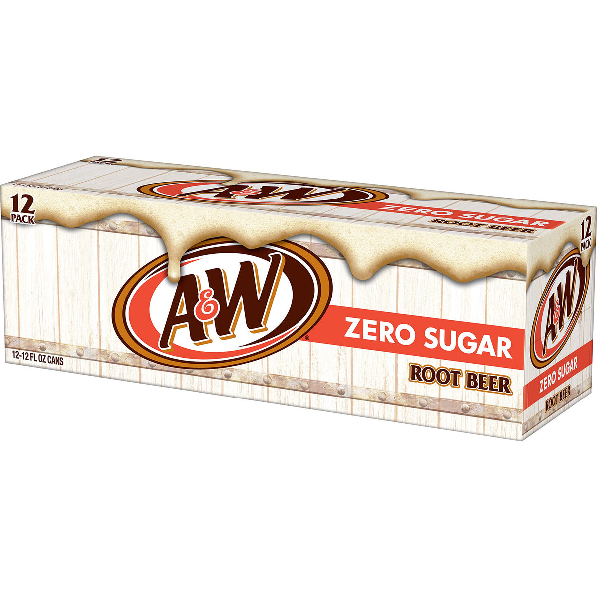 Zero Sugar Root Beer Soda, 12 fl oz cans, 12 pack R22038