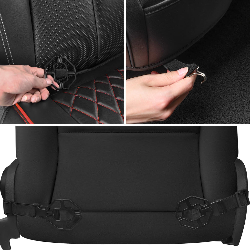 2 Pack Leather Front Car Seat Covers N308870