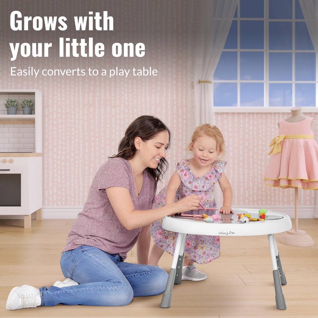2 in 1 Baby Activity Center and Play Table with 3 Detachable Toys O80264