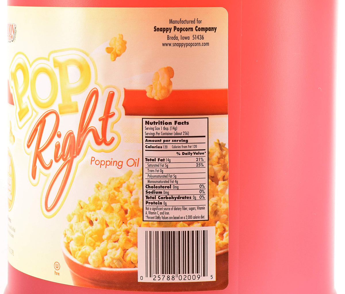 Butter Flavored Popcorn Oil 1 Gallon 4 Pack Q258