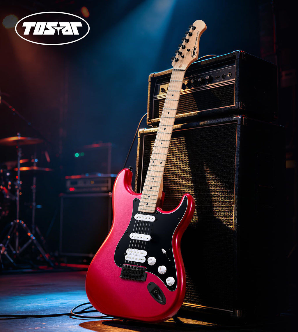 39" Electric Guitar Kit with Amp Sparkle Red O81821