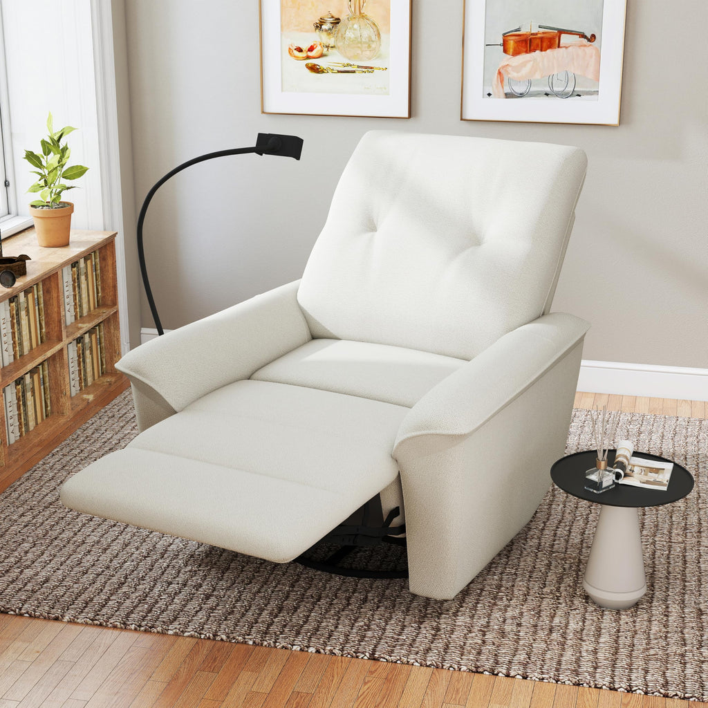 Power Swivel Rocker Recliner Chair with Phone Holder and USB Ports I275
