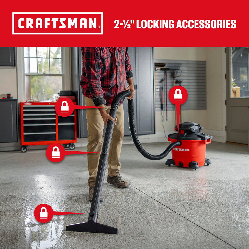 16 Gal. 6.5 Peak HP Wet Dry Vac with Detach Blower R186