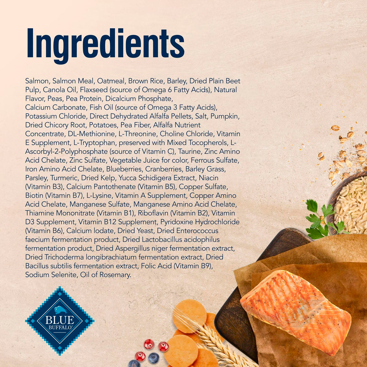 Salmon Dry Dog Food 4 lb U907