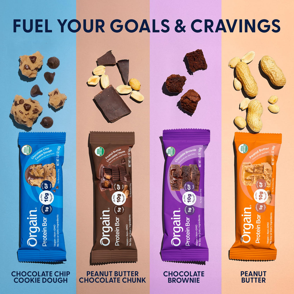 Organic Vegan 10g Protein Bars Peanut Butter 12 Pk F1647