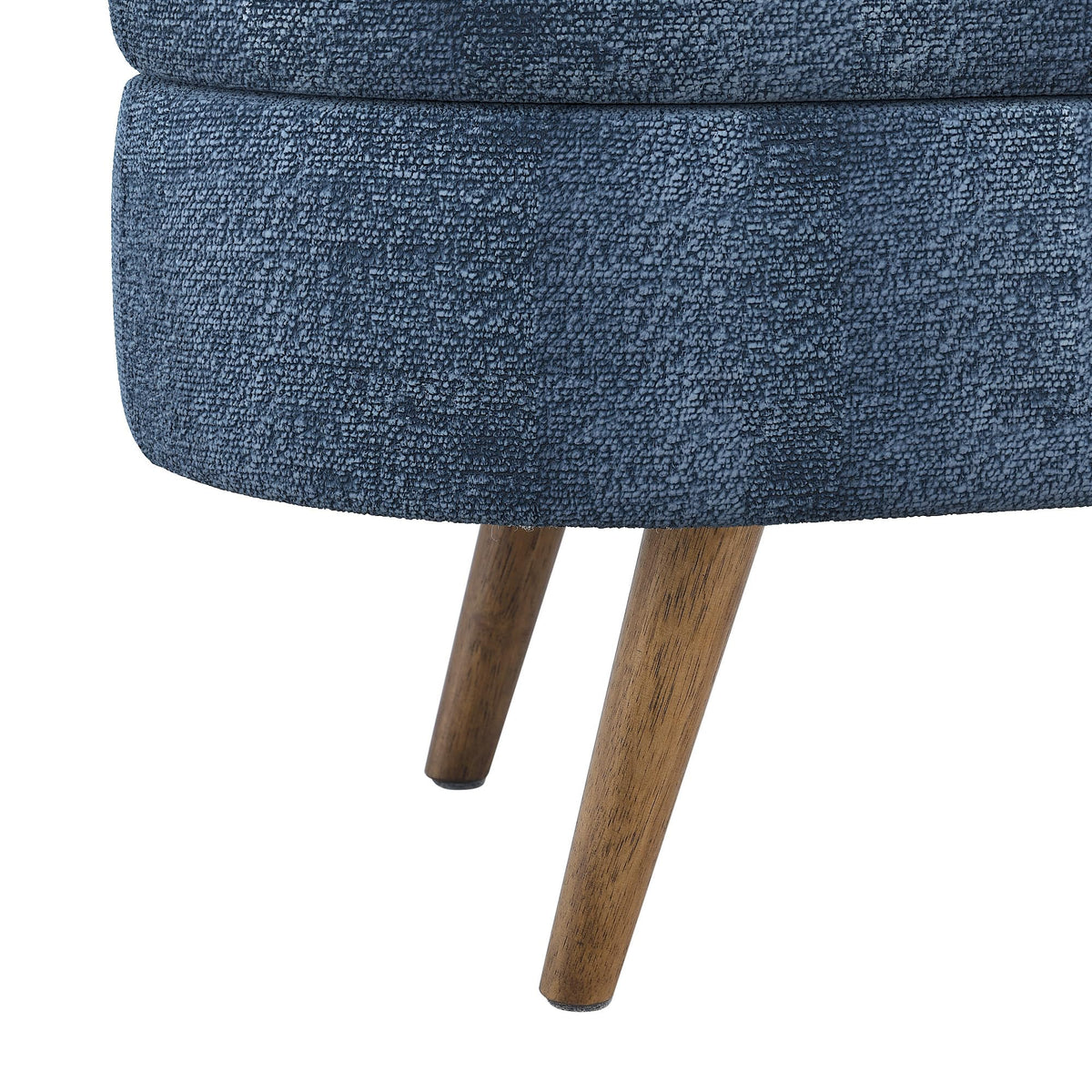 Oval Storage Bench with Rubber Wood Legs T547