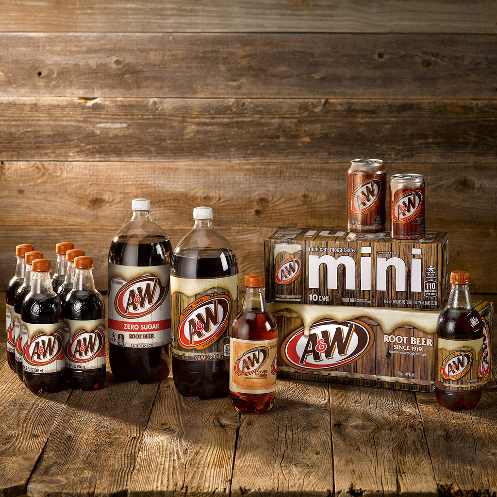 Zero Sugar Root Beer Soda, 12 fl oz cans, 12 pack R22038